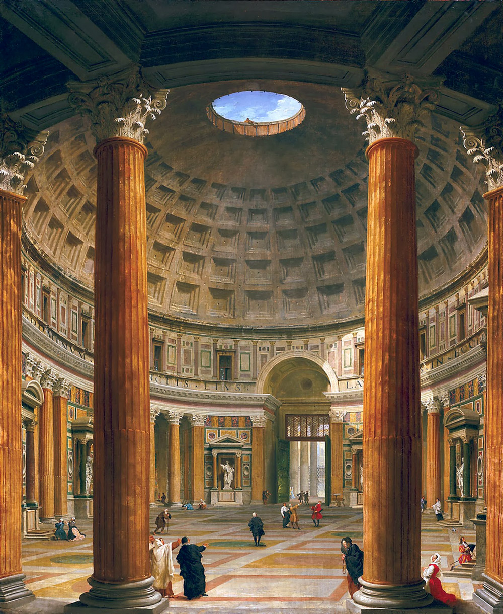 Giovanni Paolo Pannini, Intérieur du Panthéon